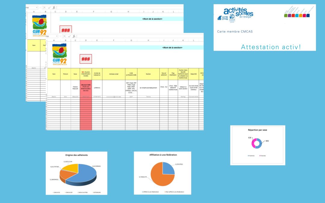 Bordereau des adhérents – Mise à jour Avril 2019