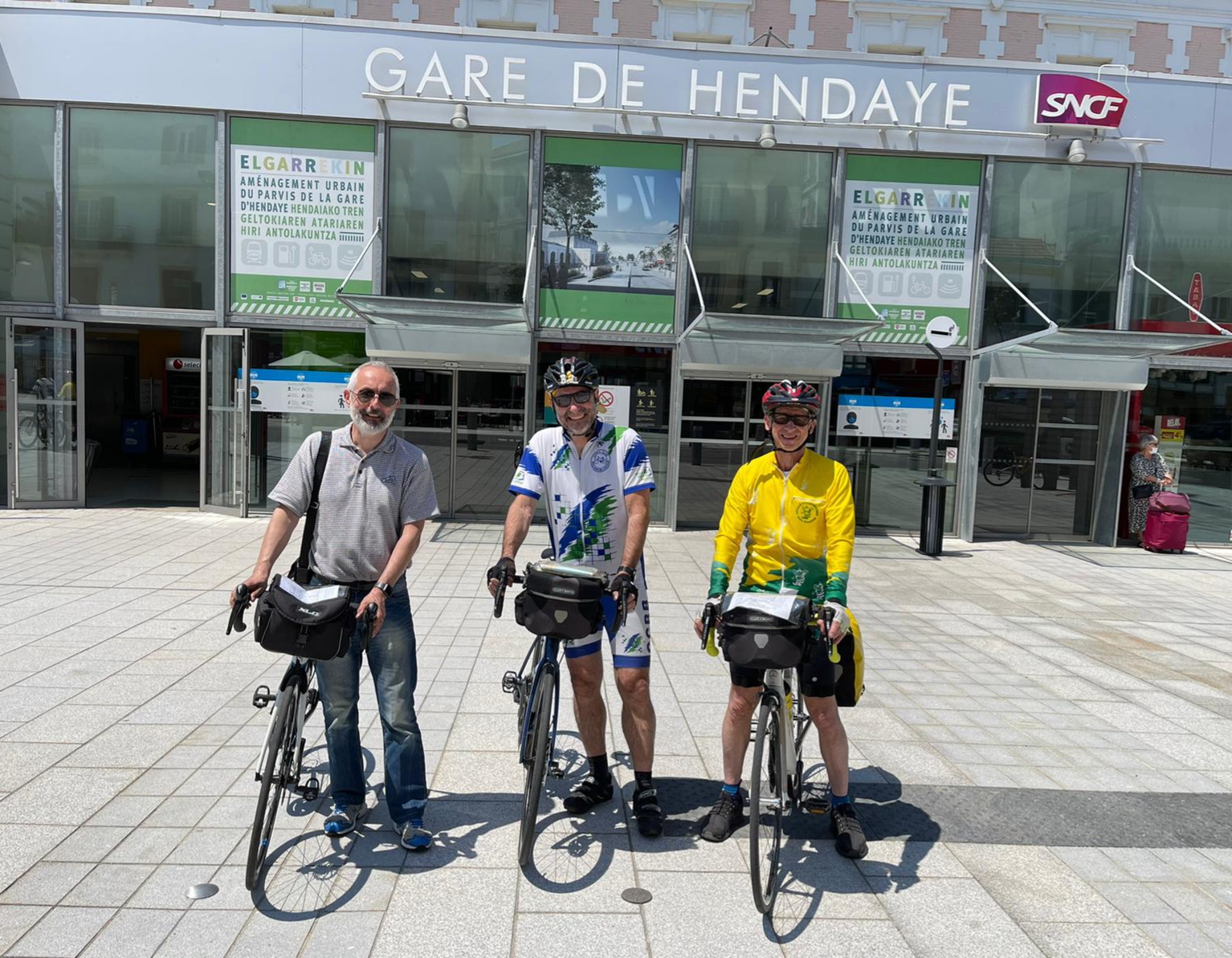 Gare d'Hendaye - Cyclo – Relais Hendaye Nantes 844 km et 4 000 m de dénivelé en juin 2021