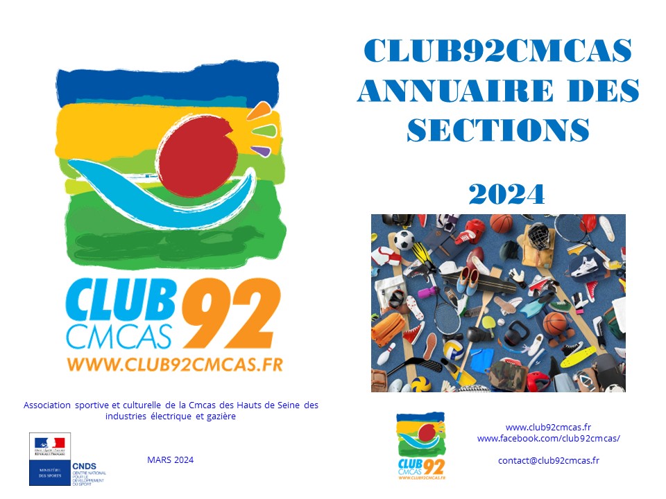 Club92Cmcas - Annuaire -MARS 2024
